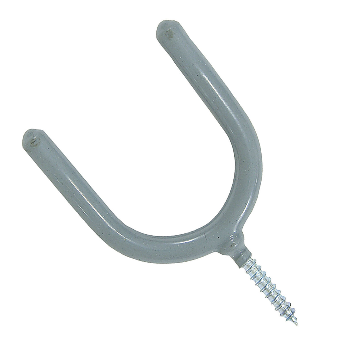 Crawford SS13 3.94 in. L Vinyl Coated Gray Steel Medium Storage Hook 15 lb. capacity 2/Pack