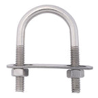 Hampton 02-3450-208 5/16 in. x 1-3/8 in. W x 2-1/2 in. L Coarse Zinc-Plated Stainless Steel U-Bolt