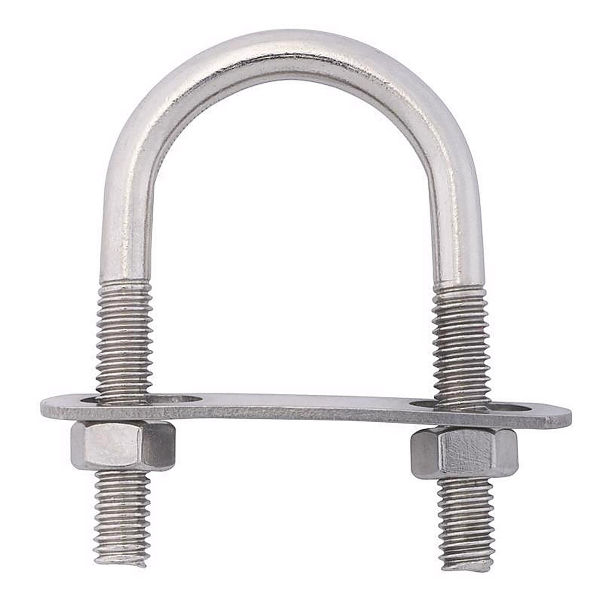Hampton 02-3450-208 5/16 in. x 1-3/8 in. W x 2-1/2 in. L Coarse Zinc-Plated Stainless Steel U-Bolt