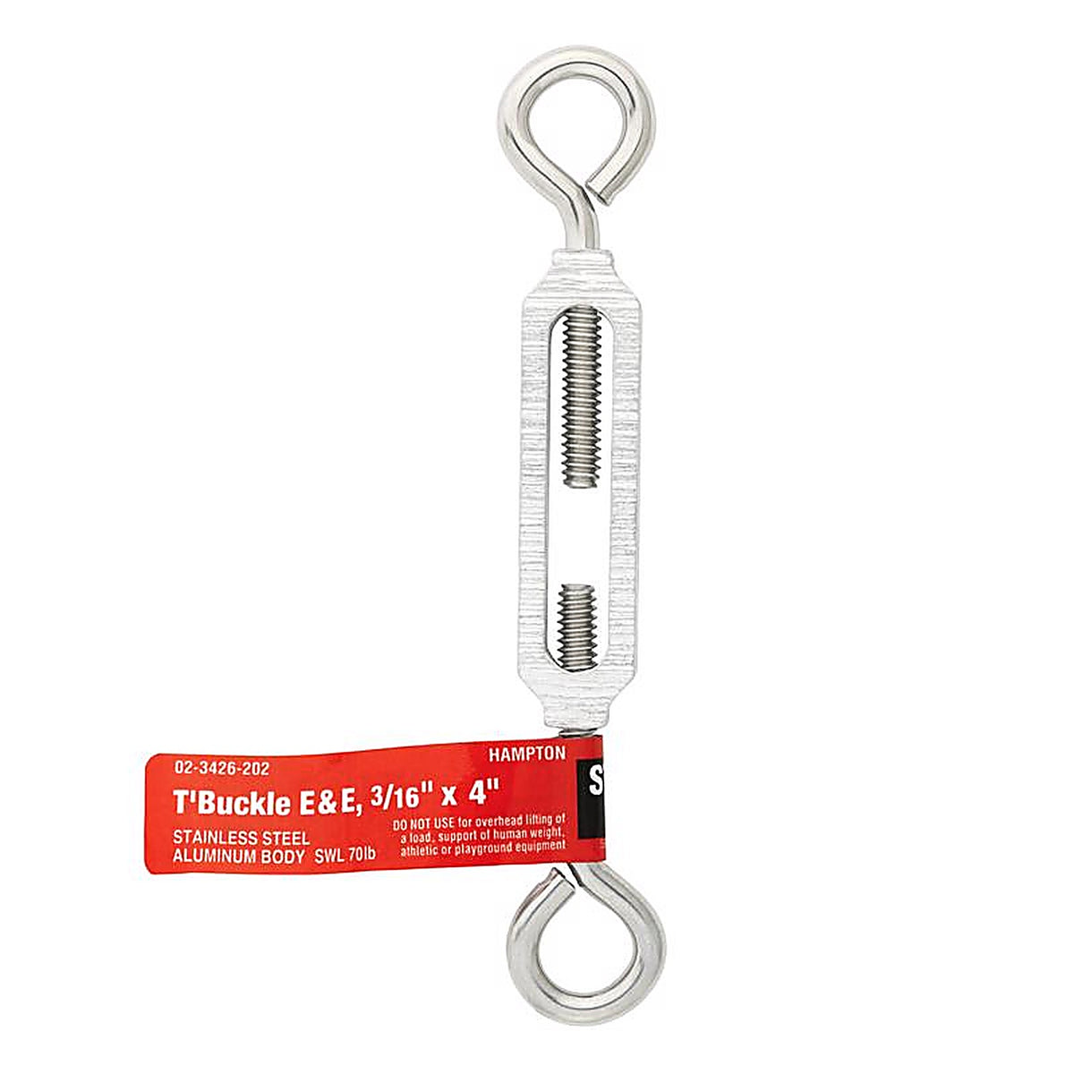 Hampton 02-3426-202 Stainless Steel Turnbuckle 70 lb.