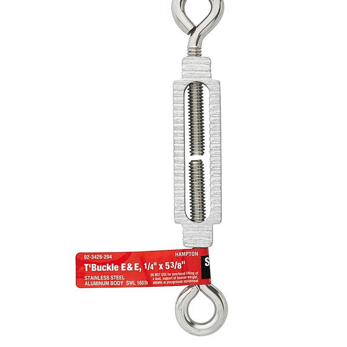 Hampton 02-3426-204 Stainless Steel Turnbuckle 160 lb.
