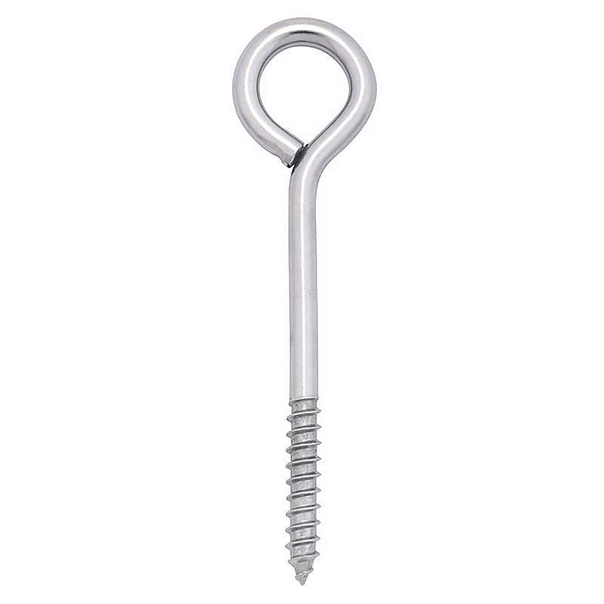 Hampton 02-3463-401 1/4 in. x 3-3/4 in. L Stainless Stainless Steel Lag Thread Eyebolt