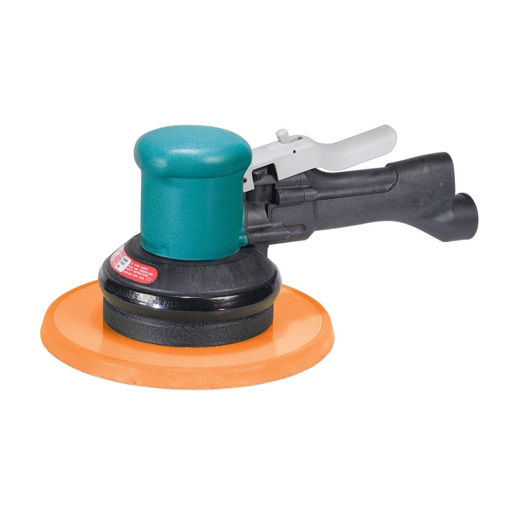 DYNABRADE 58445 8" (203 mm) Dia. Two-Hand Gear-Driven Sander, Non-Vacuum