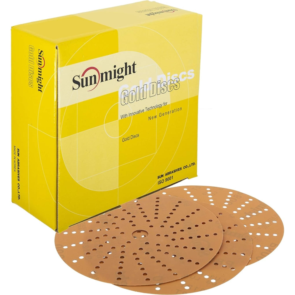 Sunmight 58616 6" 400G Multi Hole Velcro Gold 50/Pack