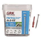GRK Fasteners 36752 No. 9 x 2-1/2 in. L Star Screws 365/Pack