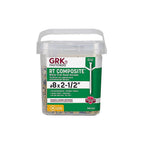 GRK Fasteners 16630 RT Composite No. 8 x 2-1/2 in. L Star Coated Screws 505/Pack