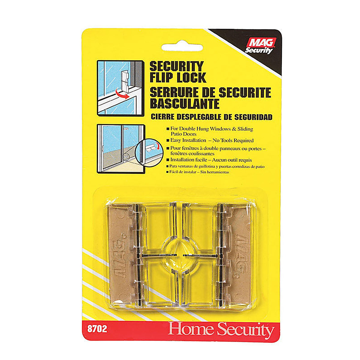 Prime-Line U 9842 Lucite Indoor and Outdoor Sliding Door Lock