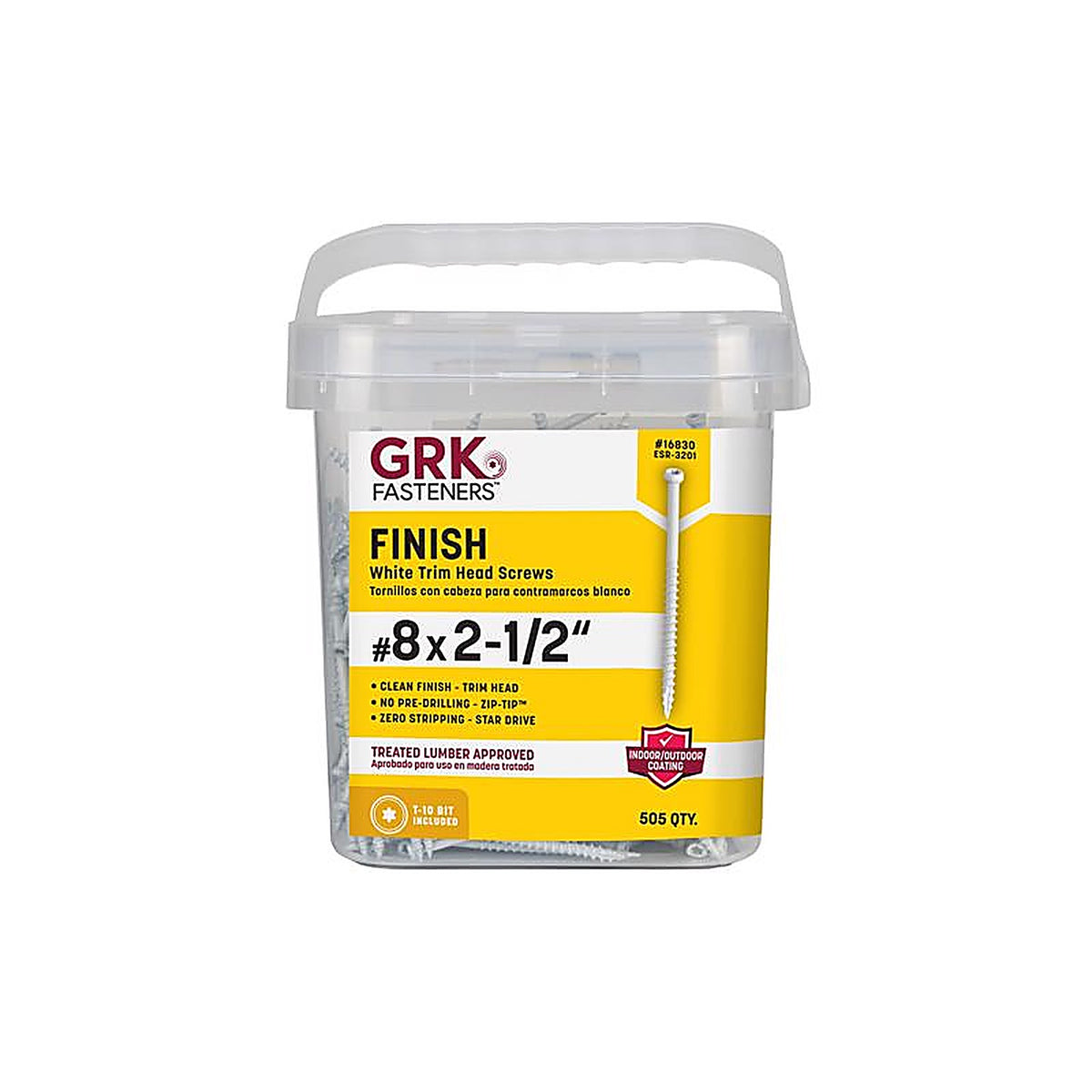 GRK Fasteners 16830 No. 8 x 2-1/2 in. L Star Coated Screws 505/Pack