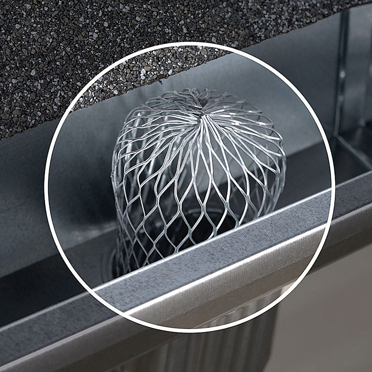 Amerimax 21348 3.5 in. W x 3.5 in. L Gray Aluminum Gutter Strainer