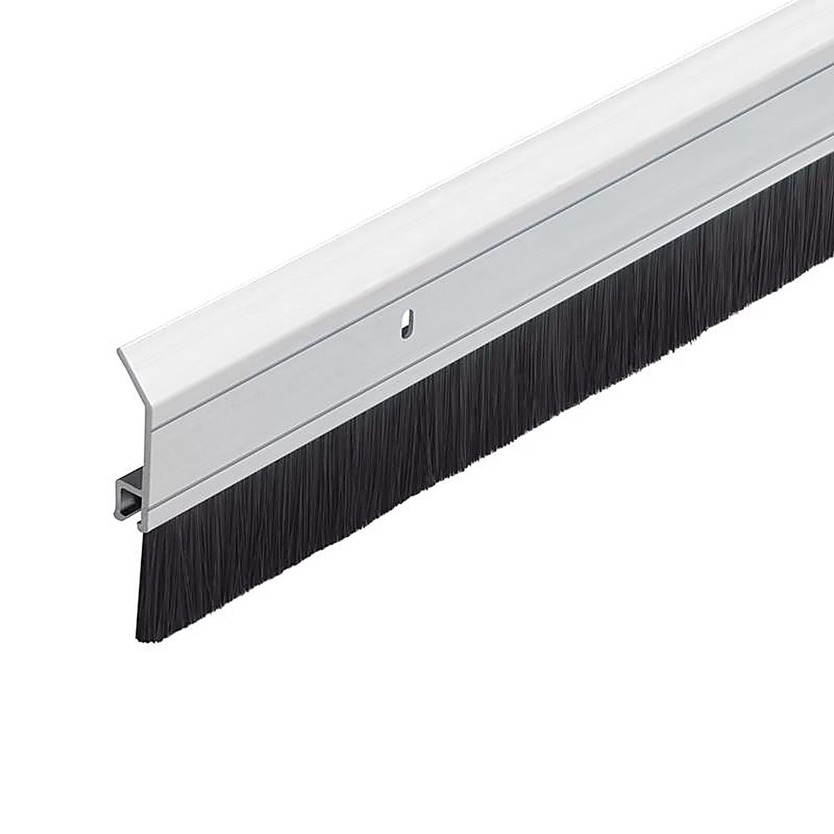 M-D 5100 Silver/Brown Vinyl Brush Sweep For Door Bottom 36 in. L x 2-1/4 in. thick