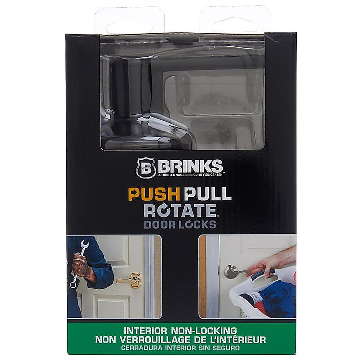 Brinks 23054-150 Push Pull Rotate Glenshaw Oil Rubbed Bronze Passage Lever ANSI Grade 2 1.75 in.
