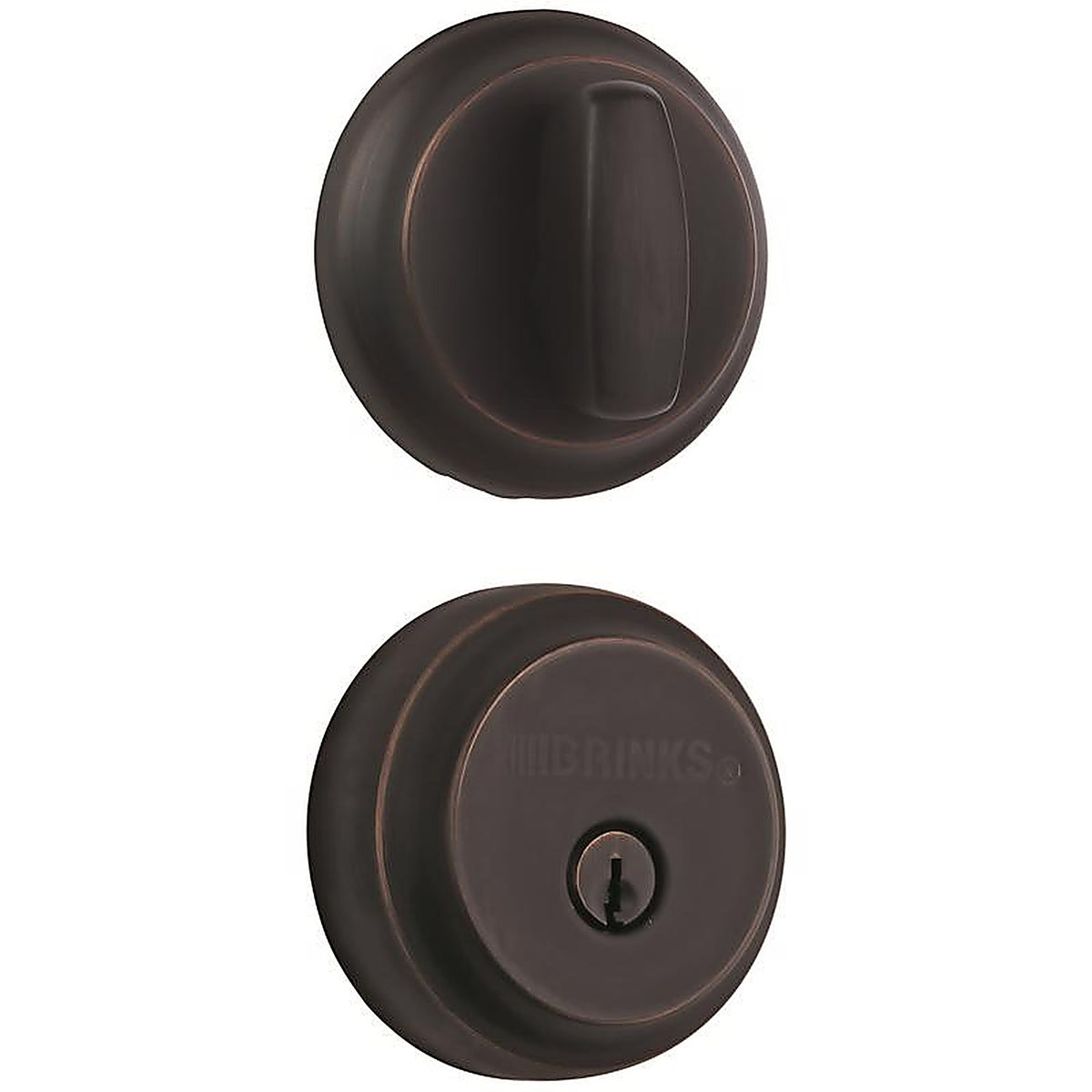 Brinks 23061-150 Push Pull Rotate Oil Rubbed Bronze Steel Deadbolt