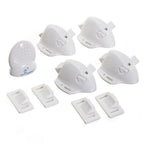 Dreambaby L855A Adhesive Mag Lock White Plastic Adhesive Magnetic Cabinet Locks 5/Pack