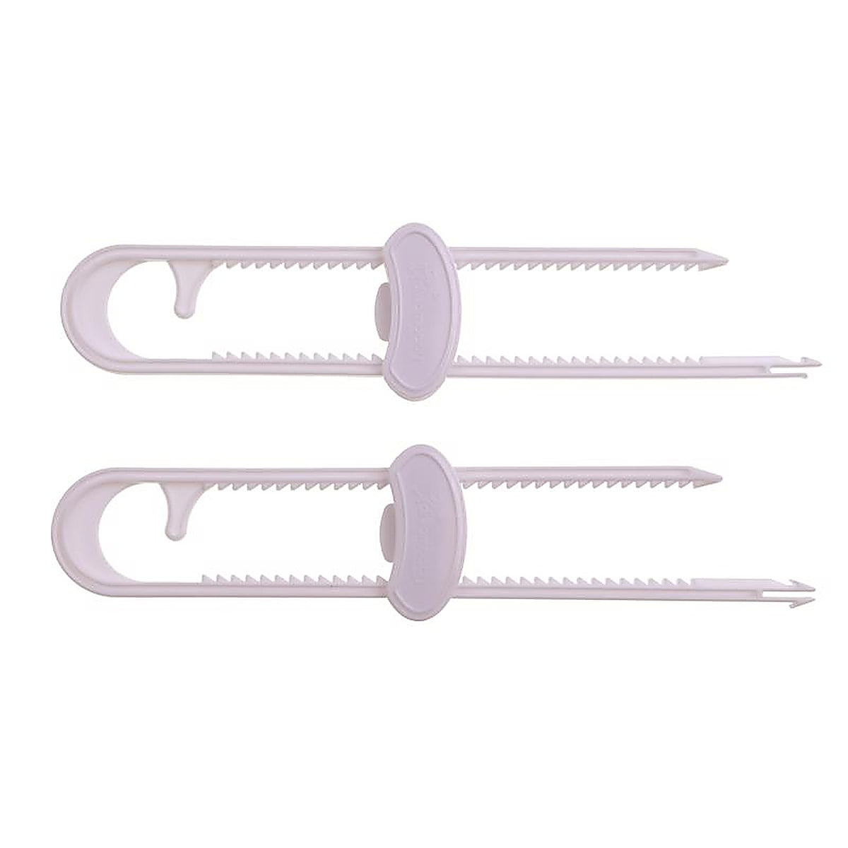 Dreambaby L915A White Plastic Cabinet Slide Locks 2/Pack