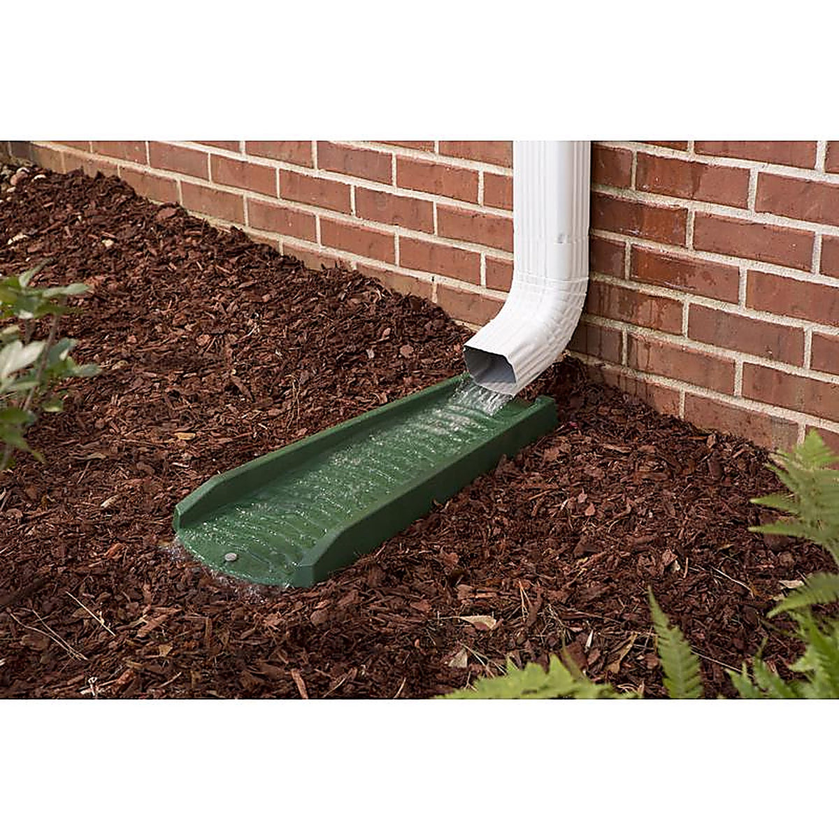 Amerimax 3012-12 2 in. H x 11 in. W x 24 in. L Green Vinyl Splash Block