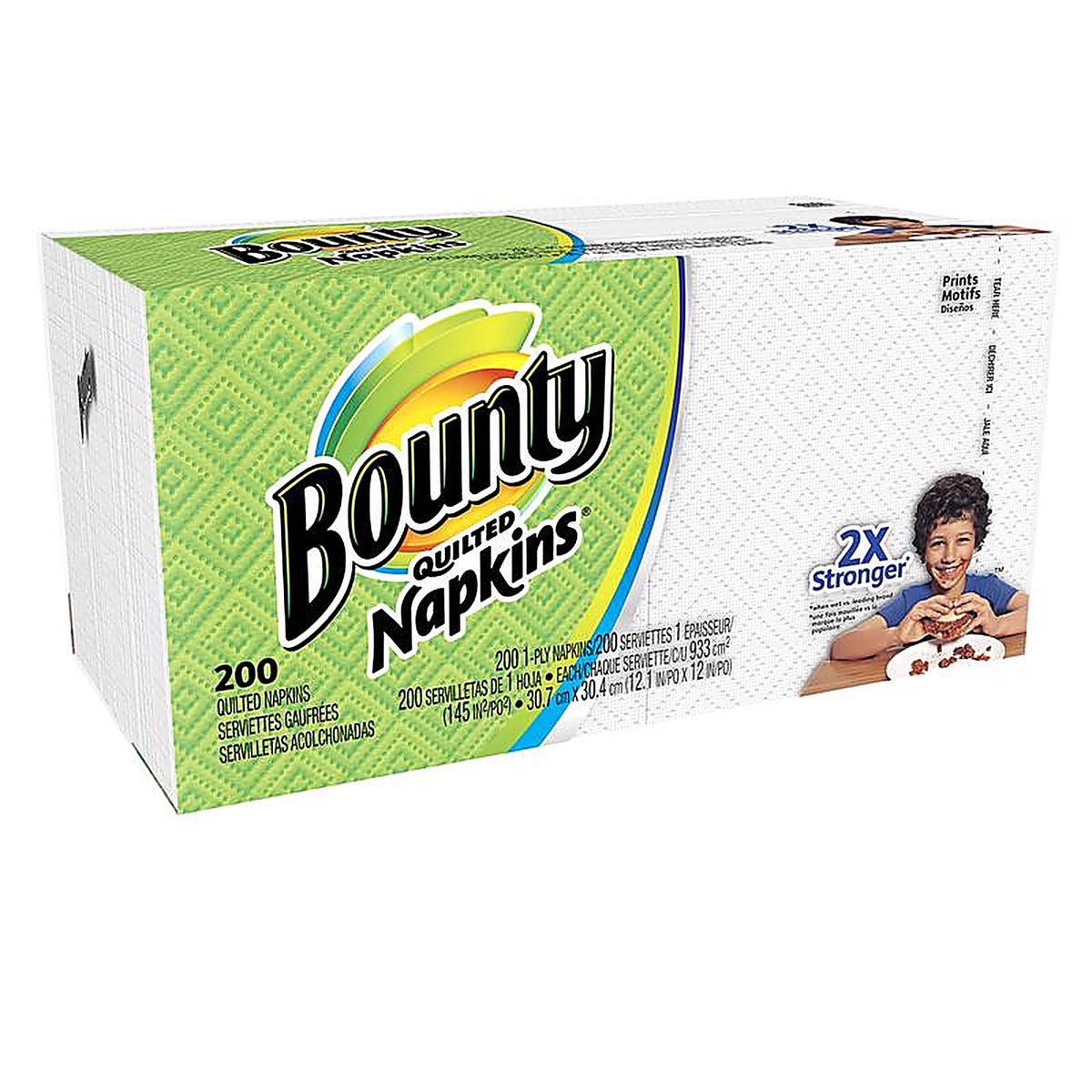 Bounty 34885 Quilted Napkins 1 ply 200/Pack