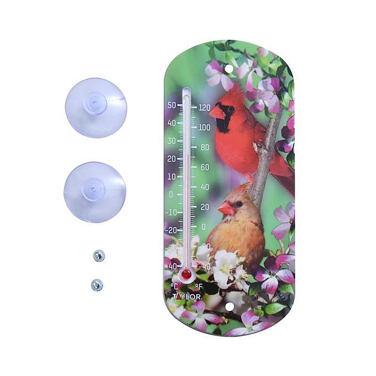 Taylor 5204 Bird Design Tube Thermometer Plastic