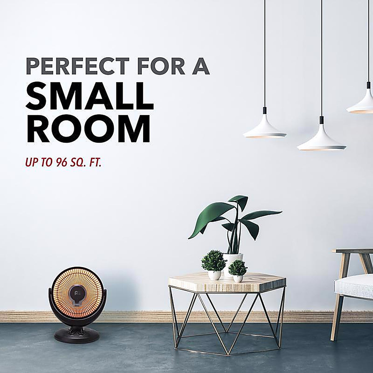 Perfect Aire 1PHCF14 800 sq. ft. Radiant Electric Parabolic Heater