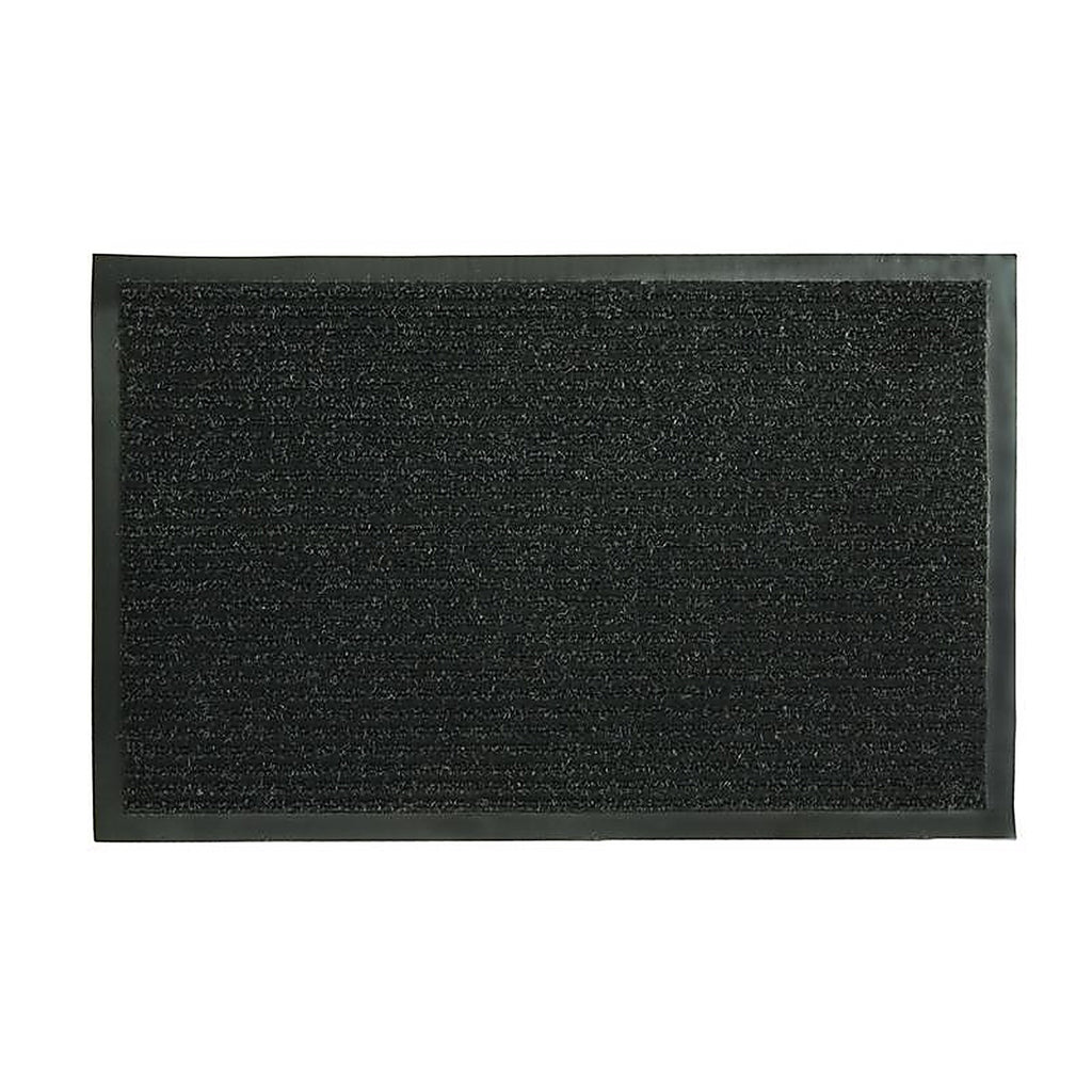 Fanmats 27390 28 in. L x 18 in. W Black Ribbed Nonslip Utility Mat