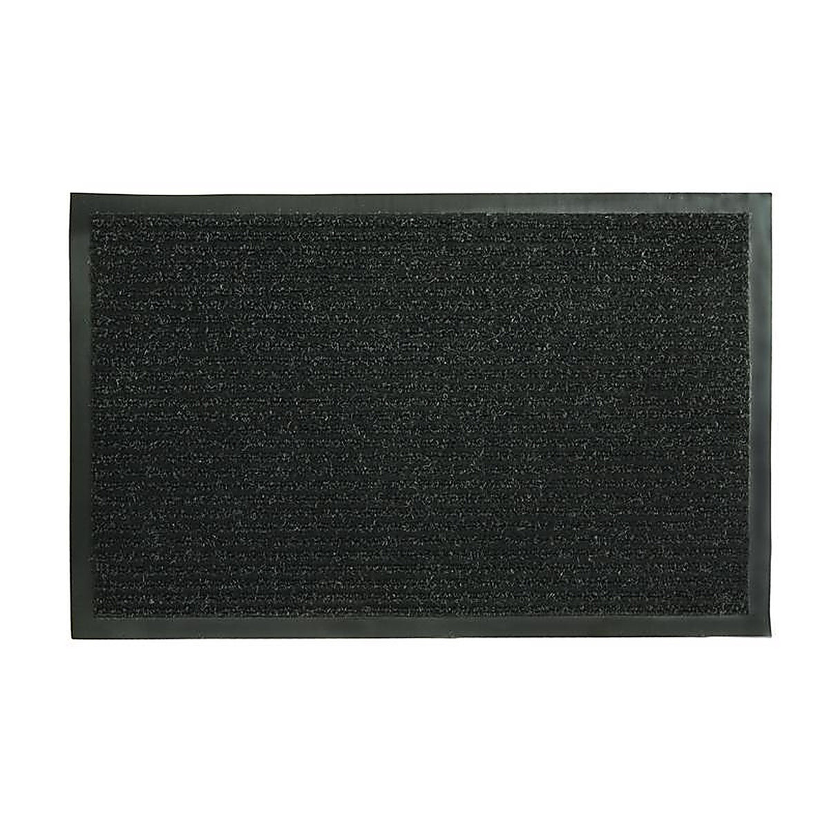 Fanmats 27390 28 in. L x 18 in. W Black Ribbed Nonslip Utility Mat