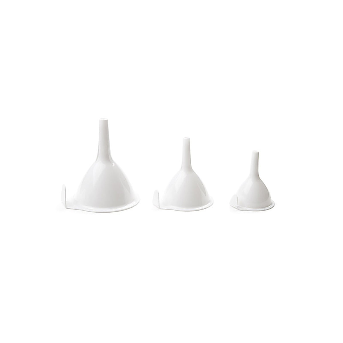 Fox Run 5299 White 4.5 in. H Plastic Funnel Set