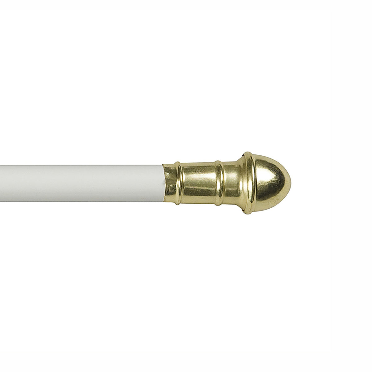 Kenney KN386/1 White Dresden Cafe Rod 28 in. L x 48 in. L
