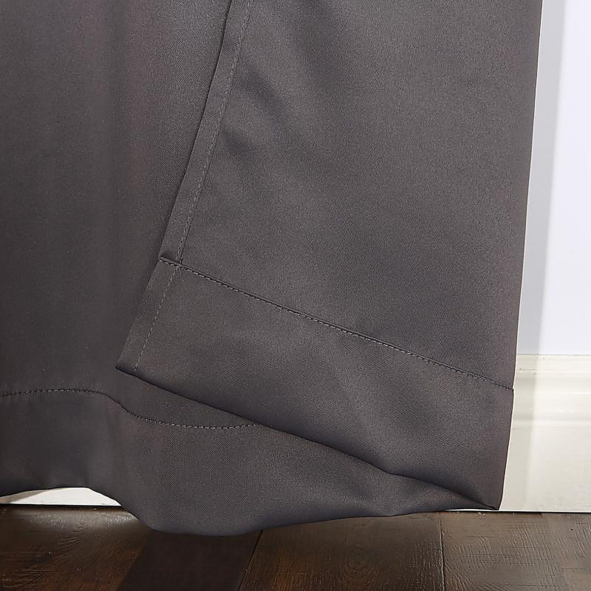 Sun Zero AC-NORWICH84CHR Norwich Gray Blackout Curtains 80 in. W x 84 in. L