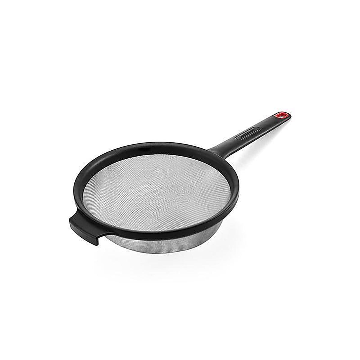 Farberware 5211600 13-1/2 in. L Black/Silver Plastic/Stainless Steel Strainer