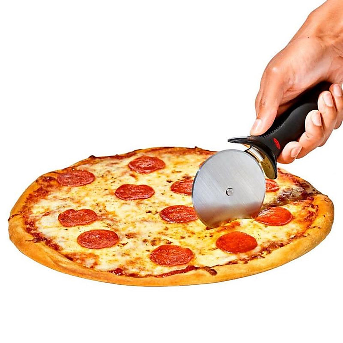 Farberware 5211651 7-1/2 in. L Black/Silver Plastic/Stainless Steel Pizza Wheel