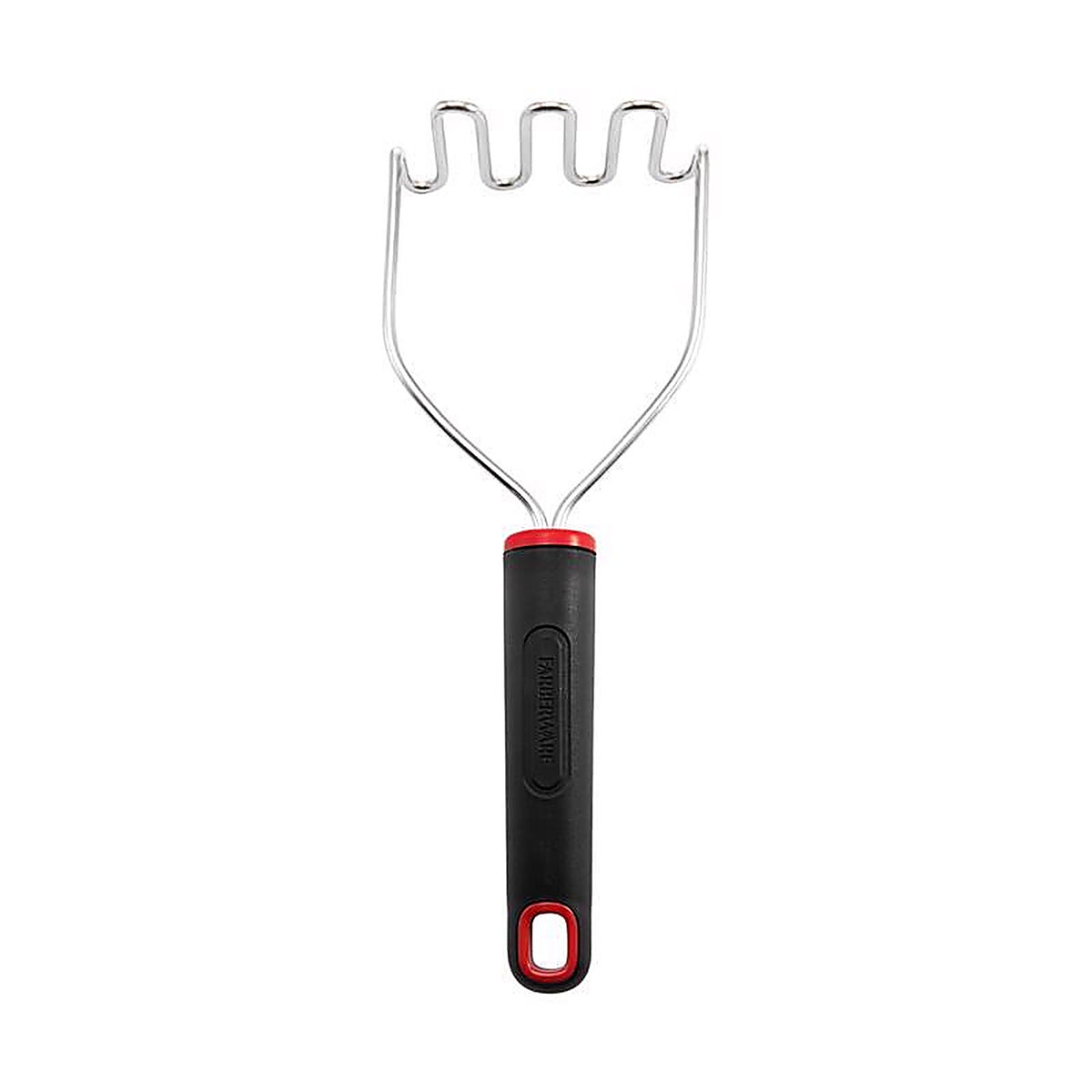 Farberware 5211649 Black/Silver Plastic/Stainless Steel Potato Masher