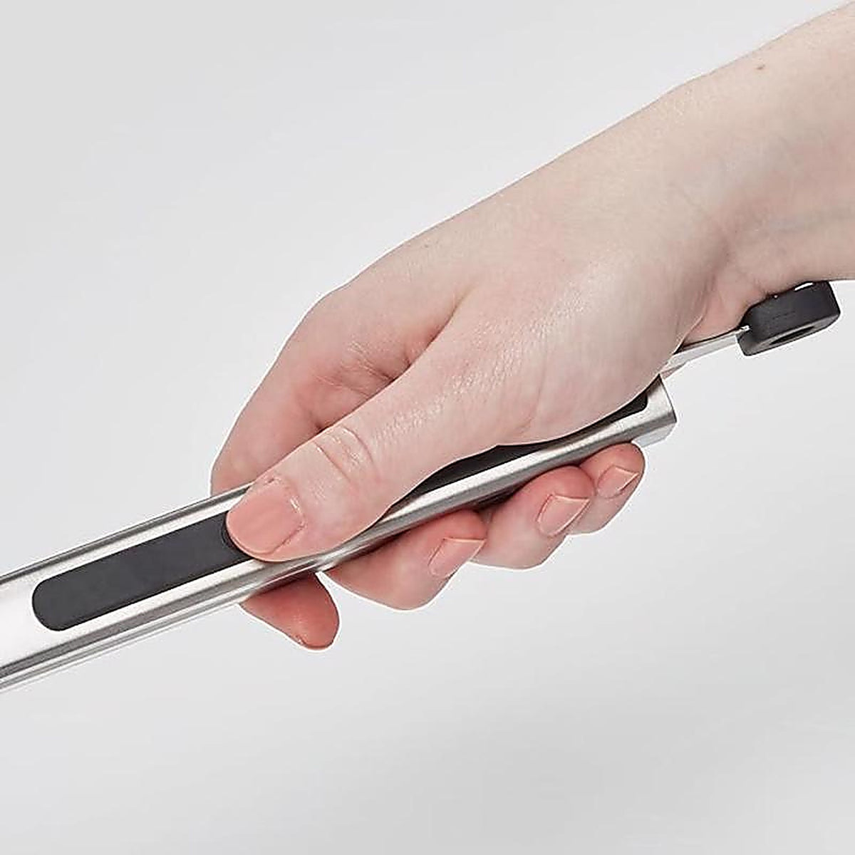 Farberware 5216358 1.06 W x 12.5 in. L Black/Silver Silicone/Stainless Steel Tongs