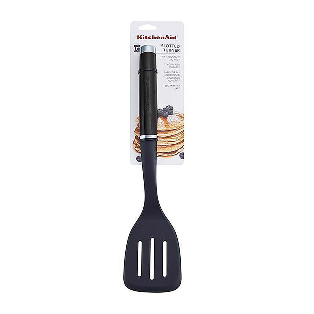 KitchenAid KE002OHOBA 3.5 in. W x 8.5 in. L Black ABS/Nylon Slotted Turner