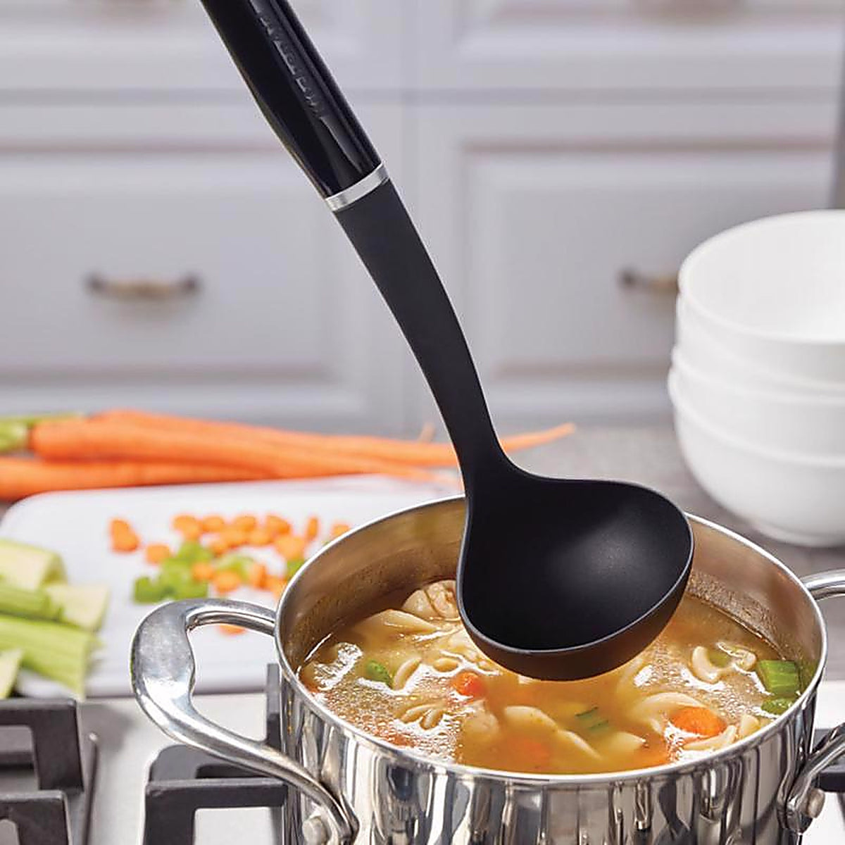 KitchenAid KE006OHOBA Black ABS Plastic Ladle