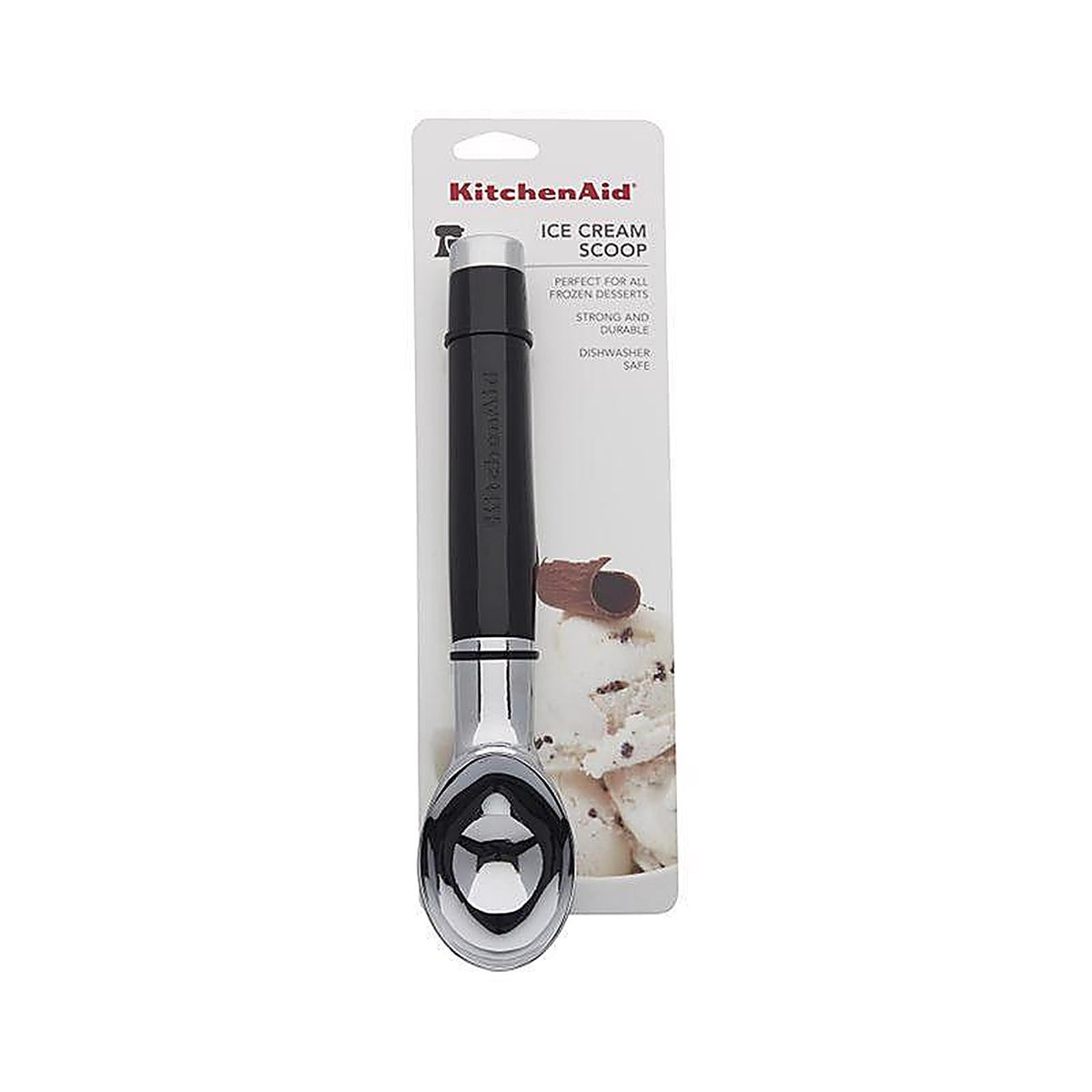 KitchenAid KE117OHOBA Black ABS Plastic/Stainless Steel Ice Cream Scoop