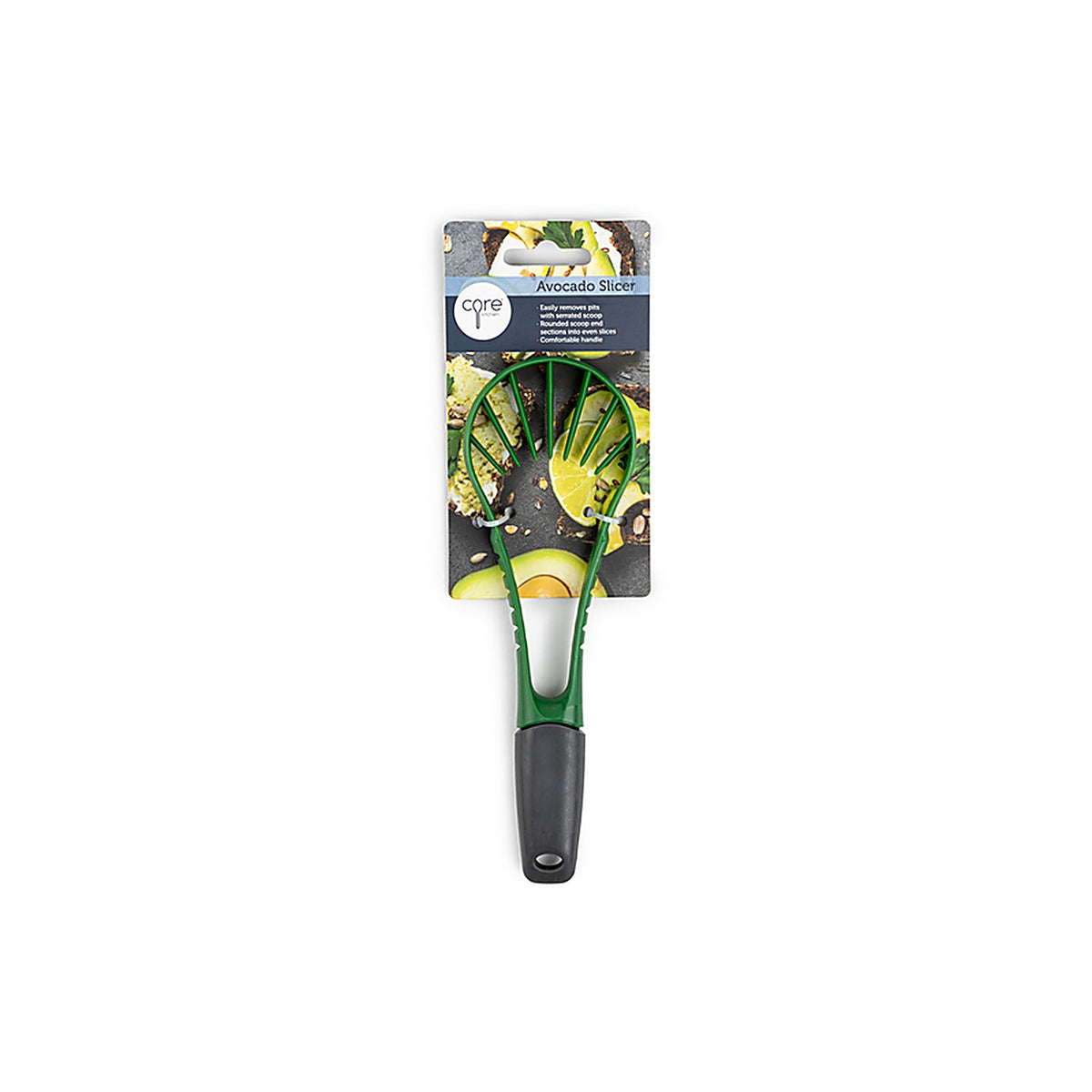 Core Kitchen AC29894 2.40 in. W x 8 in. L Black/Green Polypropylene/TPR Avocado Slicer L-8 W-2.40 H-0.56