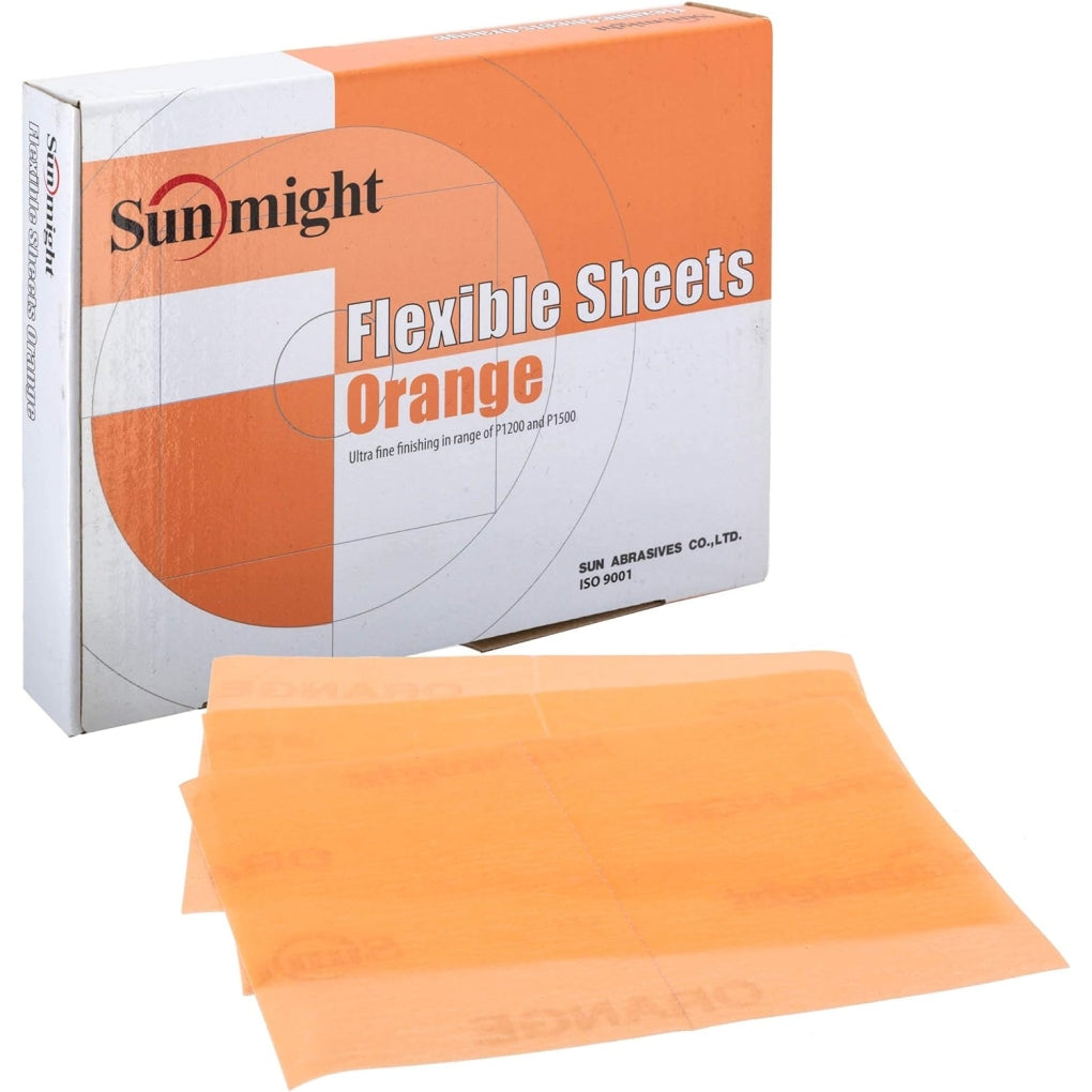 Sunmight 60122 5.25" x 6.75" Flex Sheet 25P Orange 1200-1500GR