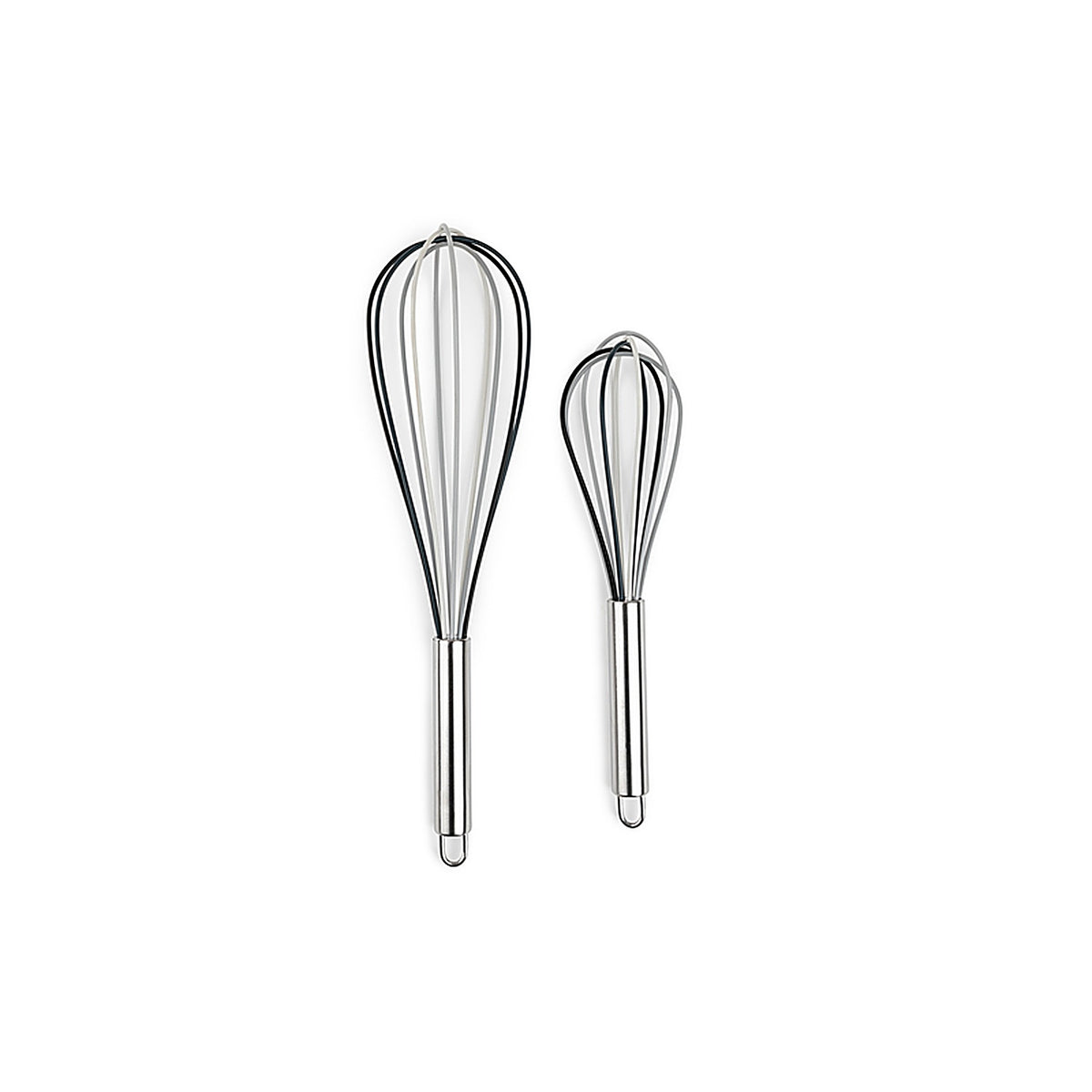 Core Kitchen AC29831 Core Home 2.83 in. W x 12.90 L Gray Silicone/Stainless Steel Whisk Set L-12.90 W-2.83 H-2.80