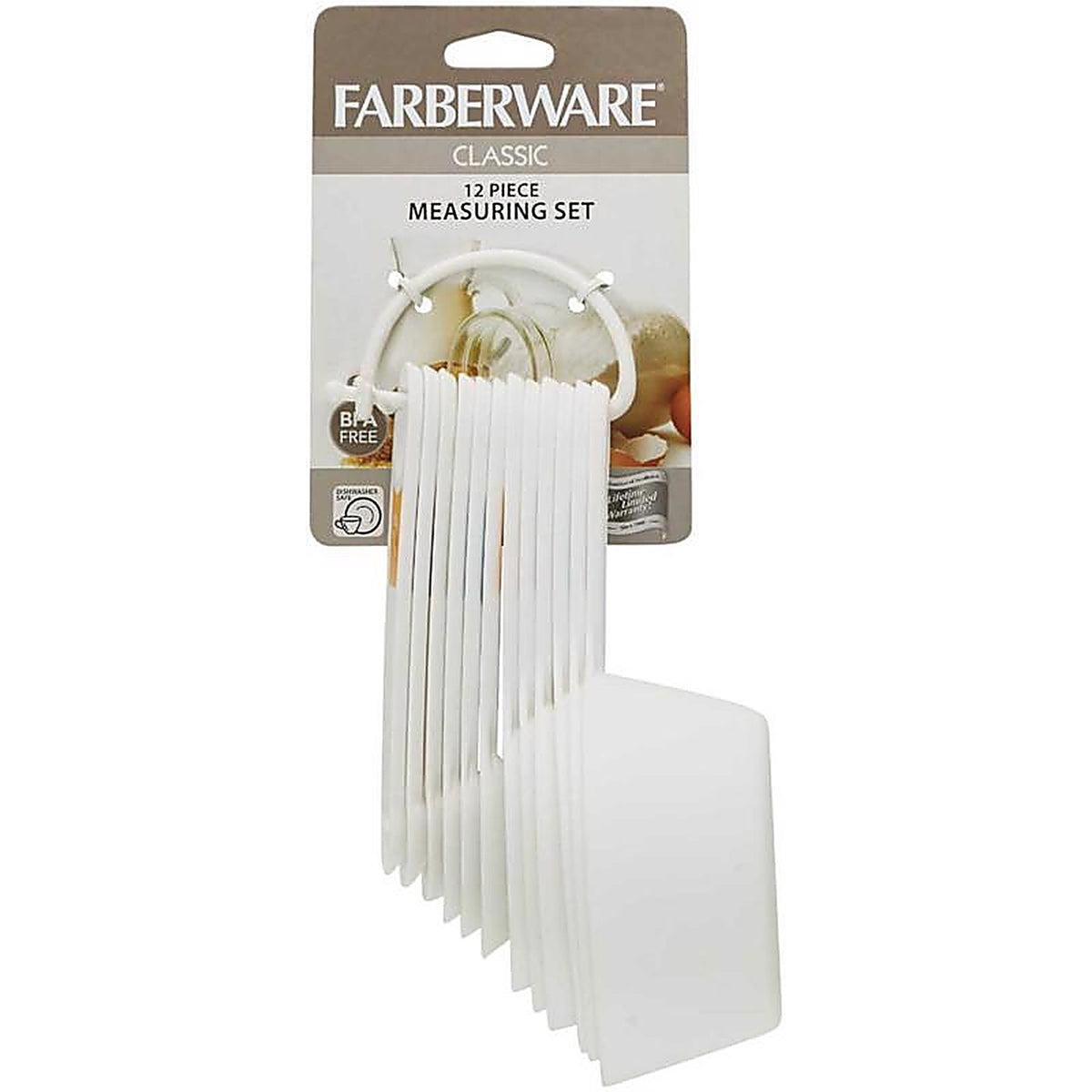 Farberware 5216060 Plastic White Measuring Spoon and Cup Set