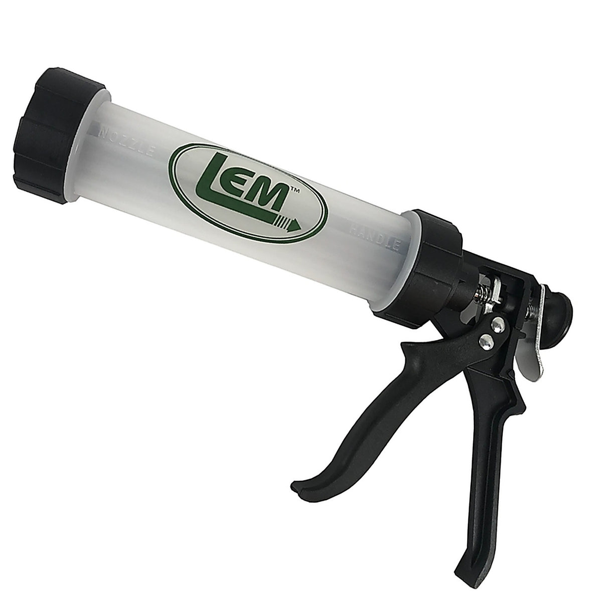 LEM 555 Black/Clear ABS Plastic/Stainless Steel Jerky Gun