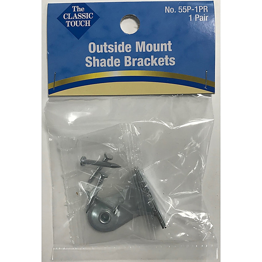 Friedland 55P-1PR Silver Outside Mount Roller Shade Bracket