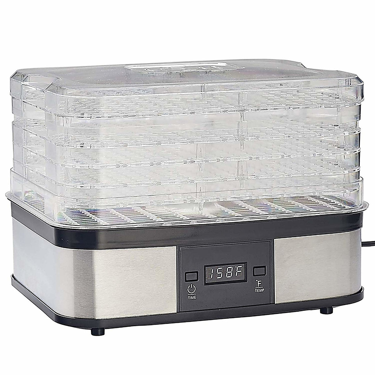LEM 1378 Silver/Black 3.5 sq. ft. Food Dehydrator