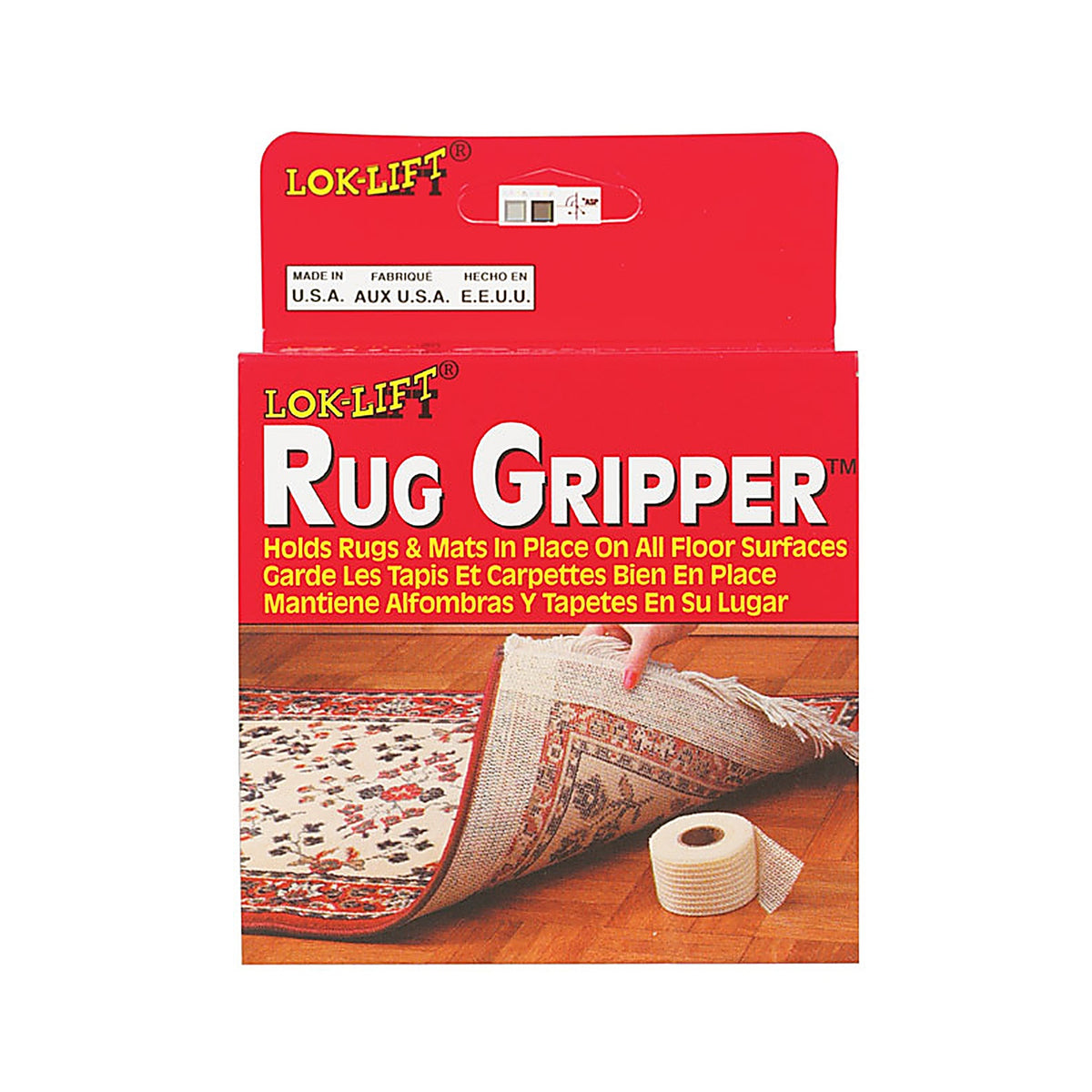 Lok-Lift 2525A-12 2.5 in. W x 25 ft. L Reversible Scrim Indoor Rug Gripper