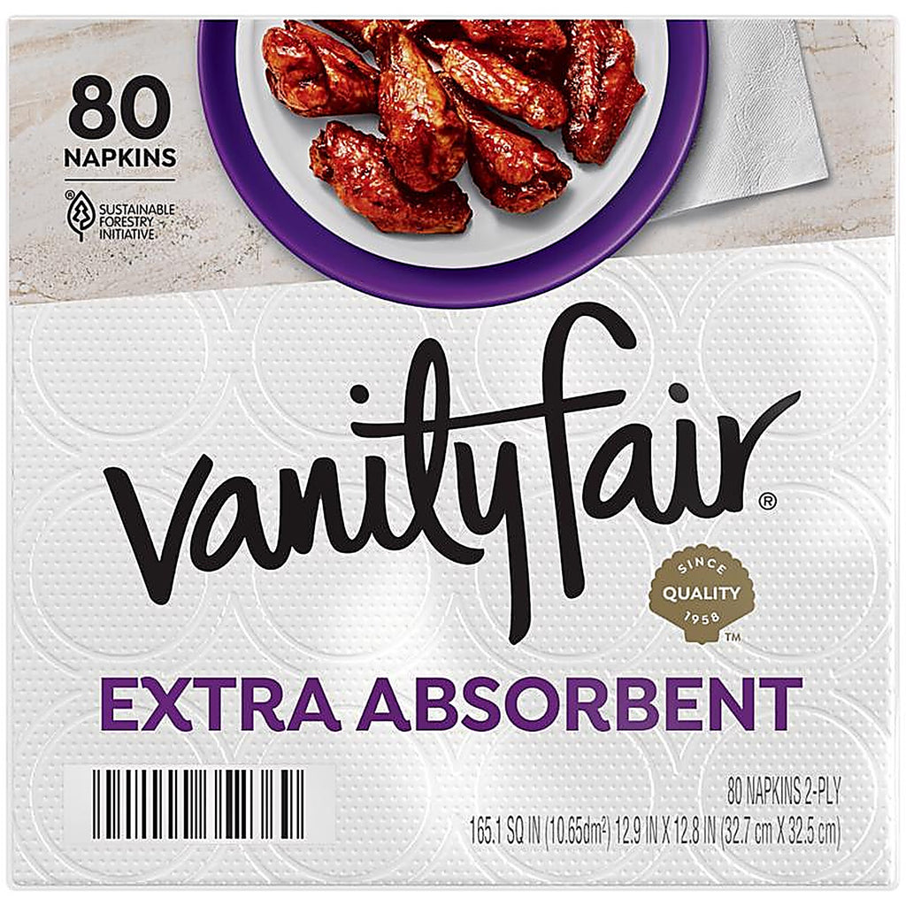 Georgia Pacific 35236 Vanity Fair Napkins 2 ply 80/Pack
