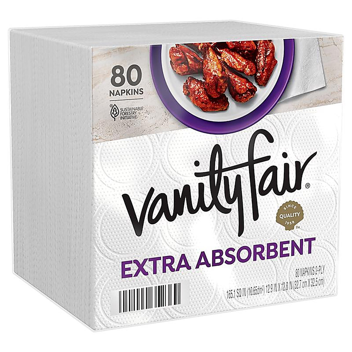 Georgia Pacific 35236 Vanity Fair Napkins 2 ply 80/Pack