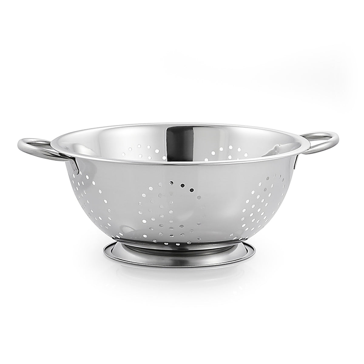 McSunley 726 11 in. W x 13.5 in. L Silver Stainless Steel Colander