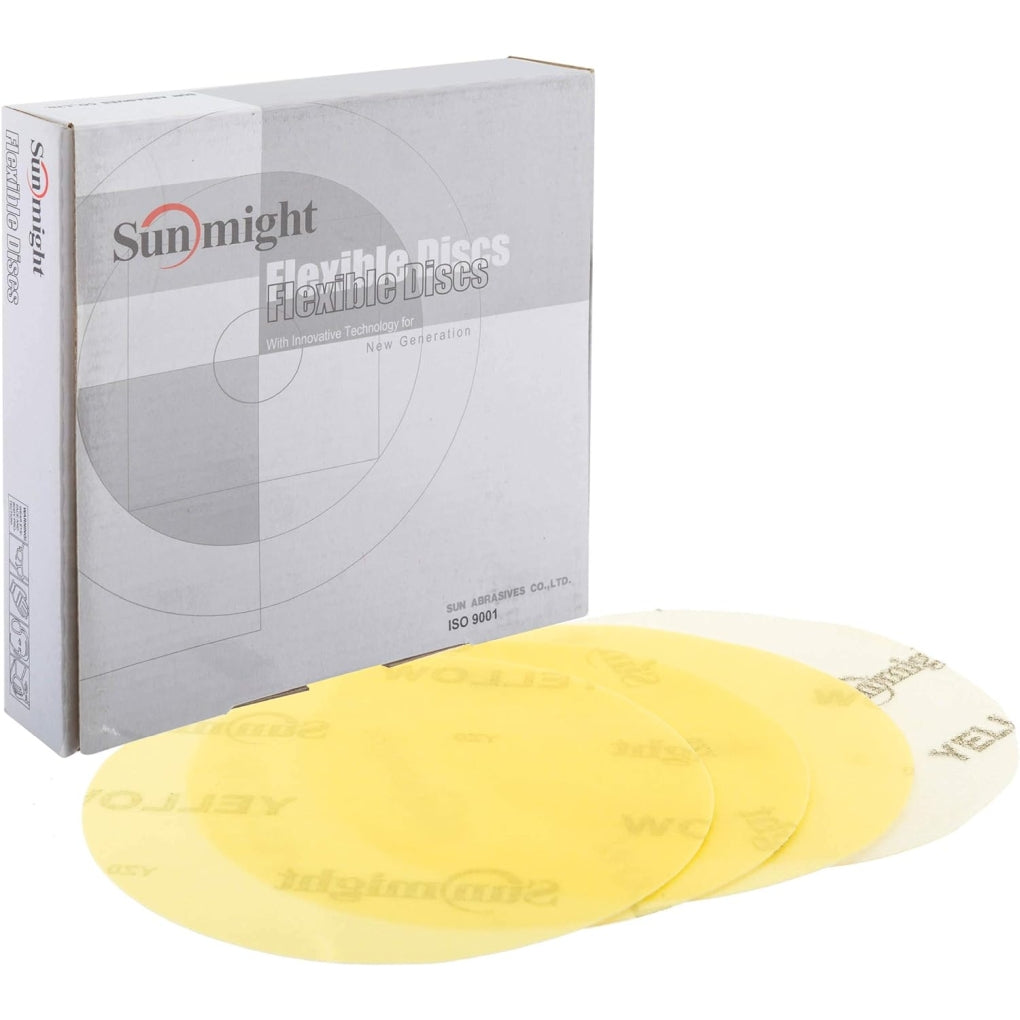 Sunmight 60219 6" Flexible Disc Yellow 800-1000 Grit 25/Pack