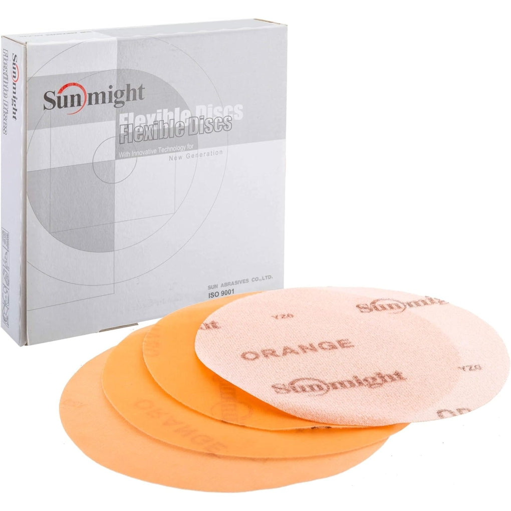 Sunmight 60222 6" Flexible Disc Orange 1200-1500GR 25/Pack