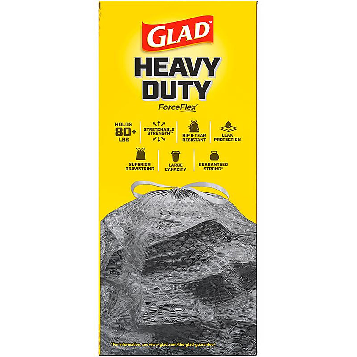 Glad 79310 ForceFlex 30 gal. Mountain Air Scent Trash Bags Drawstring 25/Pack