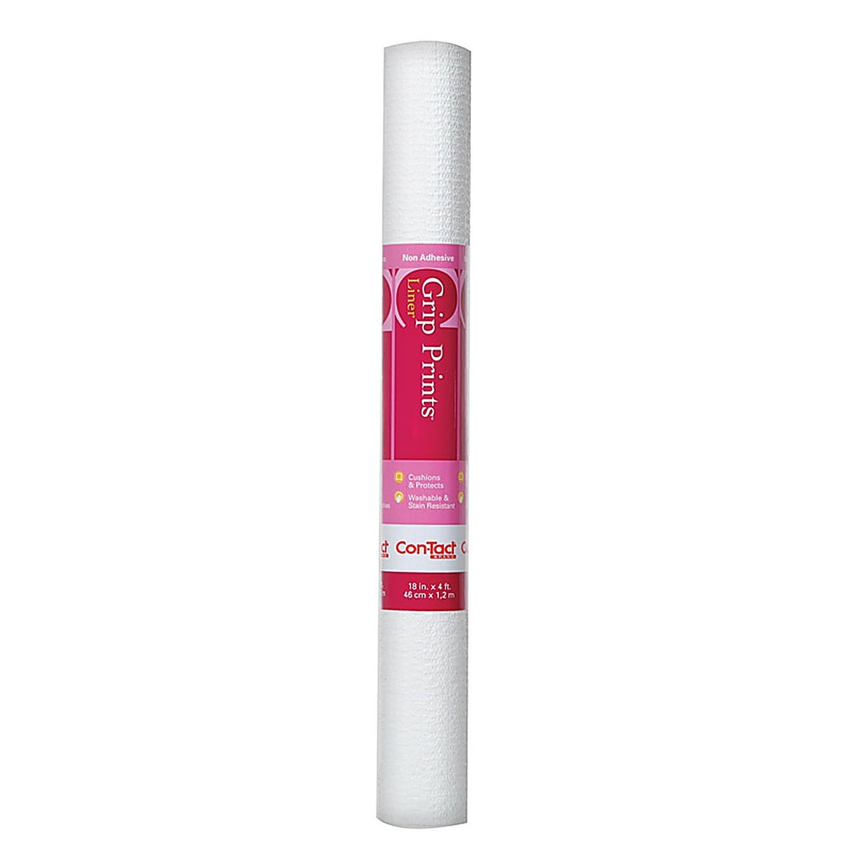 Con-Tact 04F-C7H52-06 Grip Prints 4 ft. L x 18 in. W White Non-Adhesive Shelf Liner