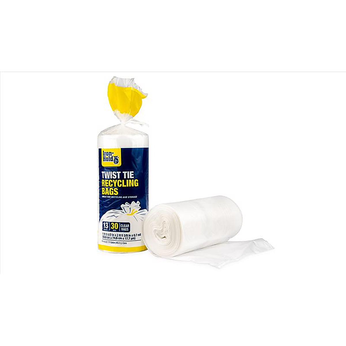 Iron-Hold 1372536 13 gal. Kitchen Trash Bags Twist Tie 30/Pack